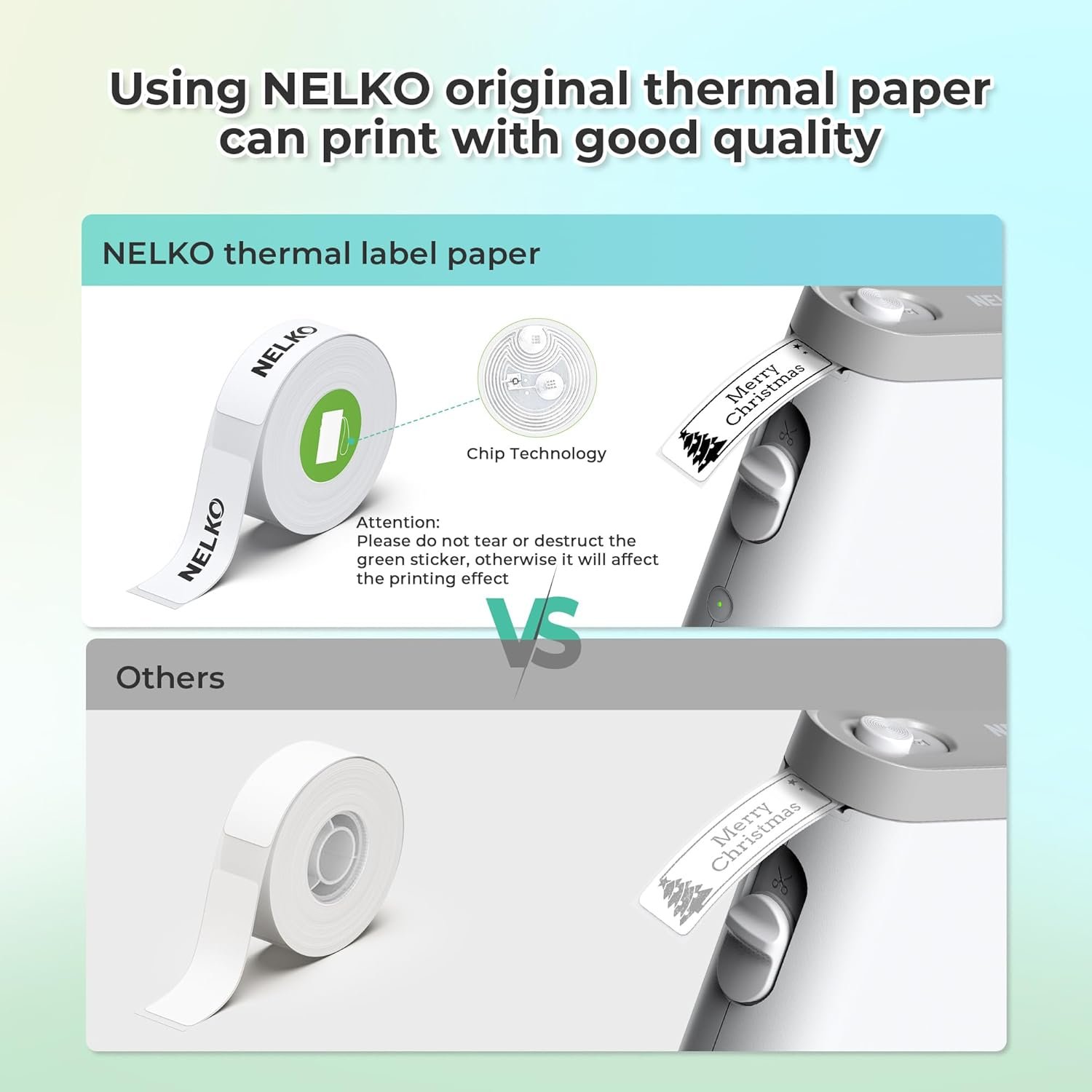 Nelko Label Maker Machine with Tape, P21 Bluetooth Label Printer