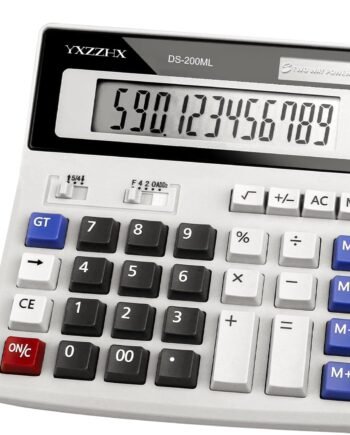 Desk Calculator 12 Digit Extra Large 4.3-Inch LCD Display
