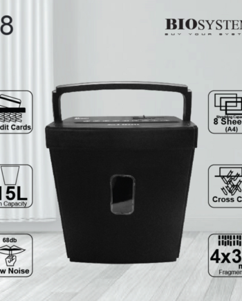 Biosystem Paper Shredder A4 Cross Cut 8's