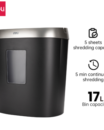 Deli Paper Shredder Cross Cut 4x25mm 5'sheets