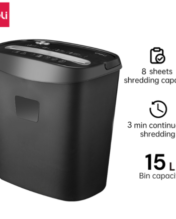Deli Paper Shredder Cross Cut A4 80g 8's