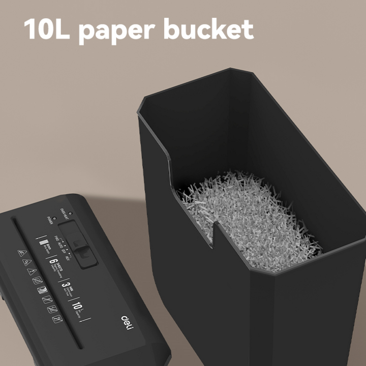 Deli Paper Shredder Strip Cut A4 6's